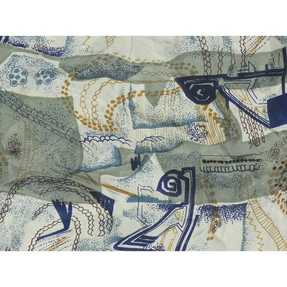 Vintage Intro New Wave Funky Abstract All Over Print Boys Kids 100% Silk Shirt S - Picture 2 of 4